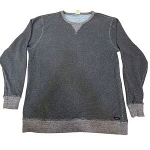 Faherty Reversible Sweater Grey Seafoam Knit Textured Coastal Casual Mens XXL